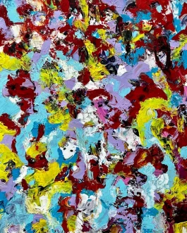 Acrylic paint on cotton canvas