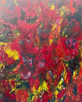 Acrylic paint on linen canvas